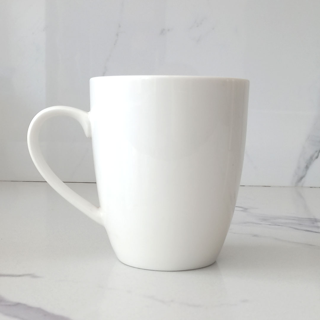 300ml White Porcelain Mug