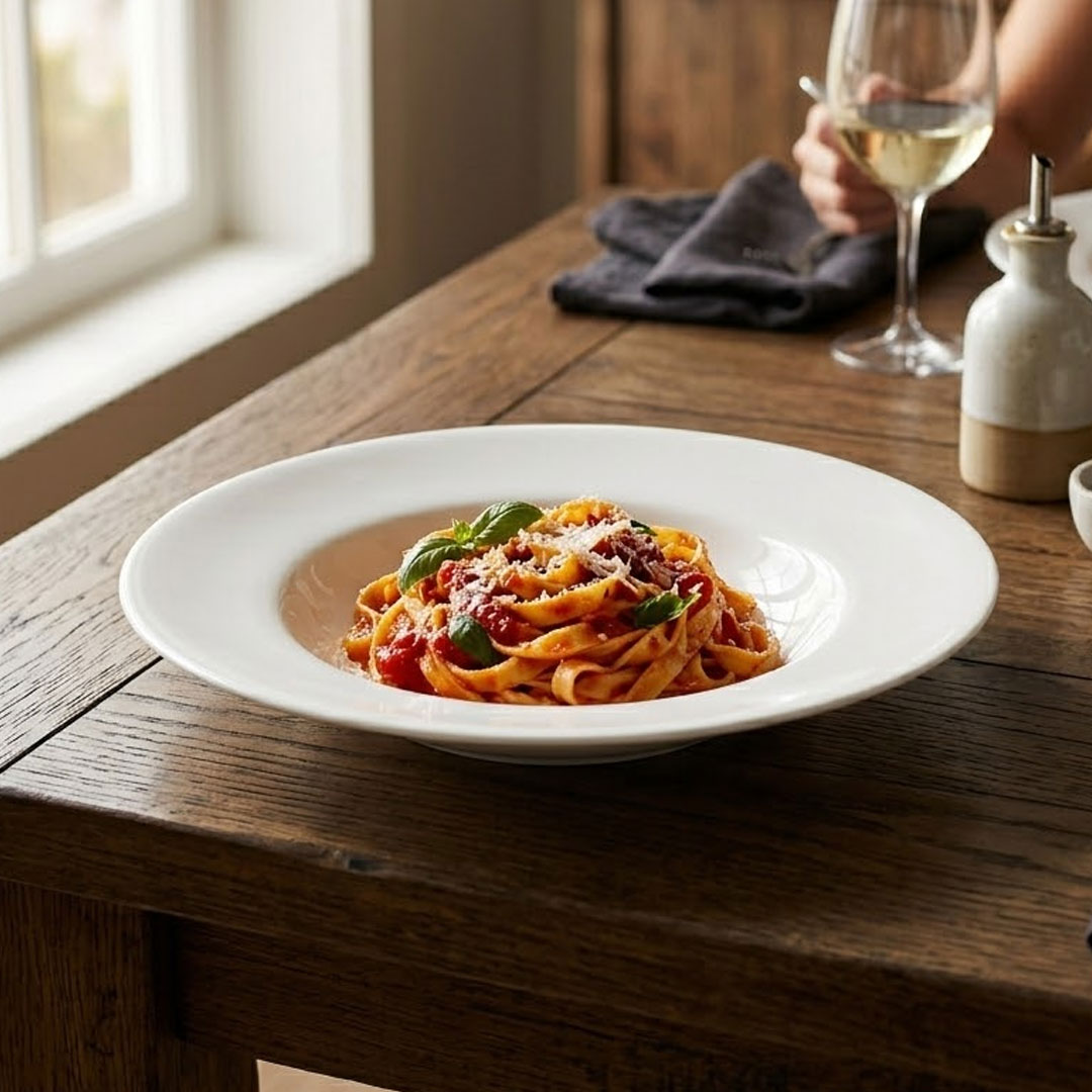 25cm Porcelain Pasta Plate