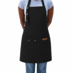 Canvas Polyester Kitchen Apron with Pockets