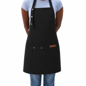 Canvas Polyester Kitchen Apron with Pockets