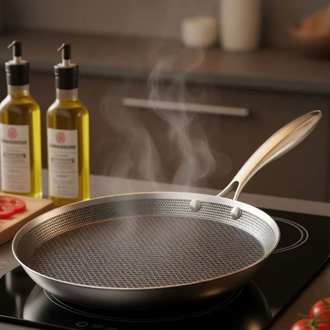 30cm Tri Ply Stainless Steel Nonstick Crepe Pan or Tawa