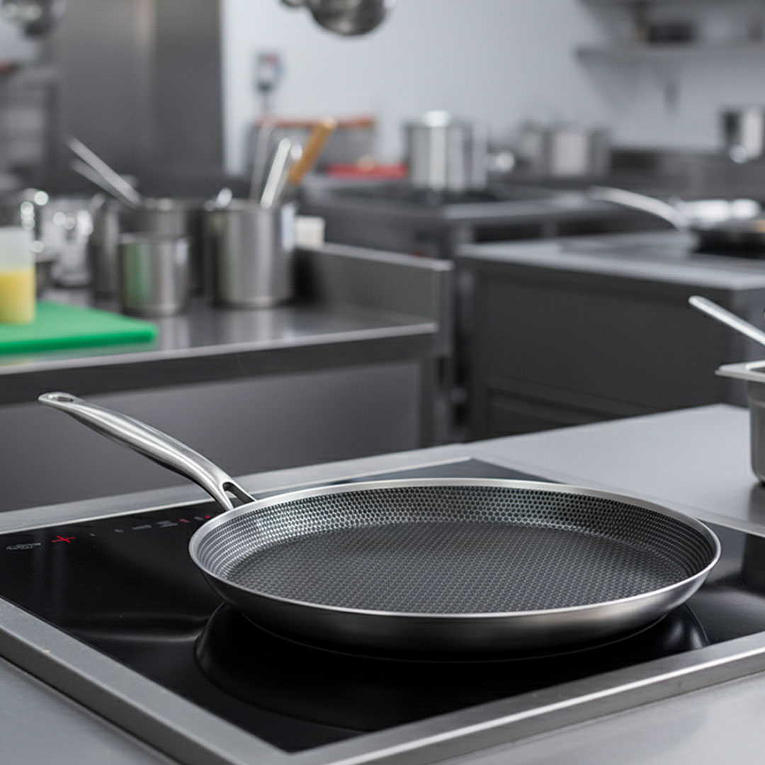 30cm Tri Ply Stainless Steel Nonstick Crepe Pan or Tawa