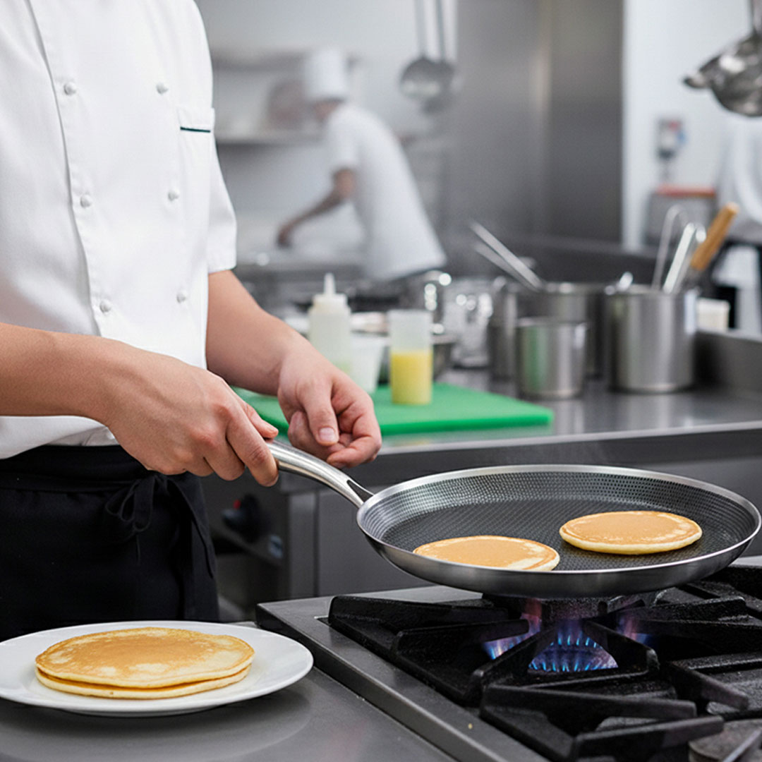 30cm Tri Ply Stainless Steel Nonstick Crepe Pan or Tawa