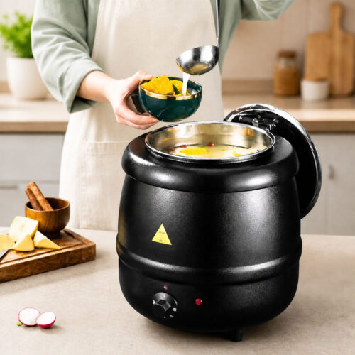 10L Electric Soup Warmer, 400W with 304 Steel Pot