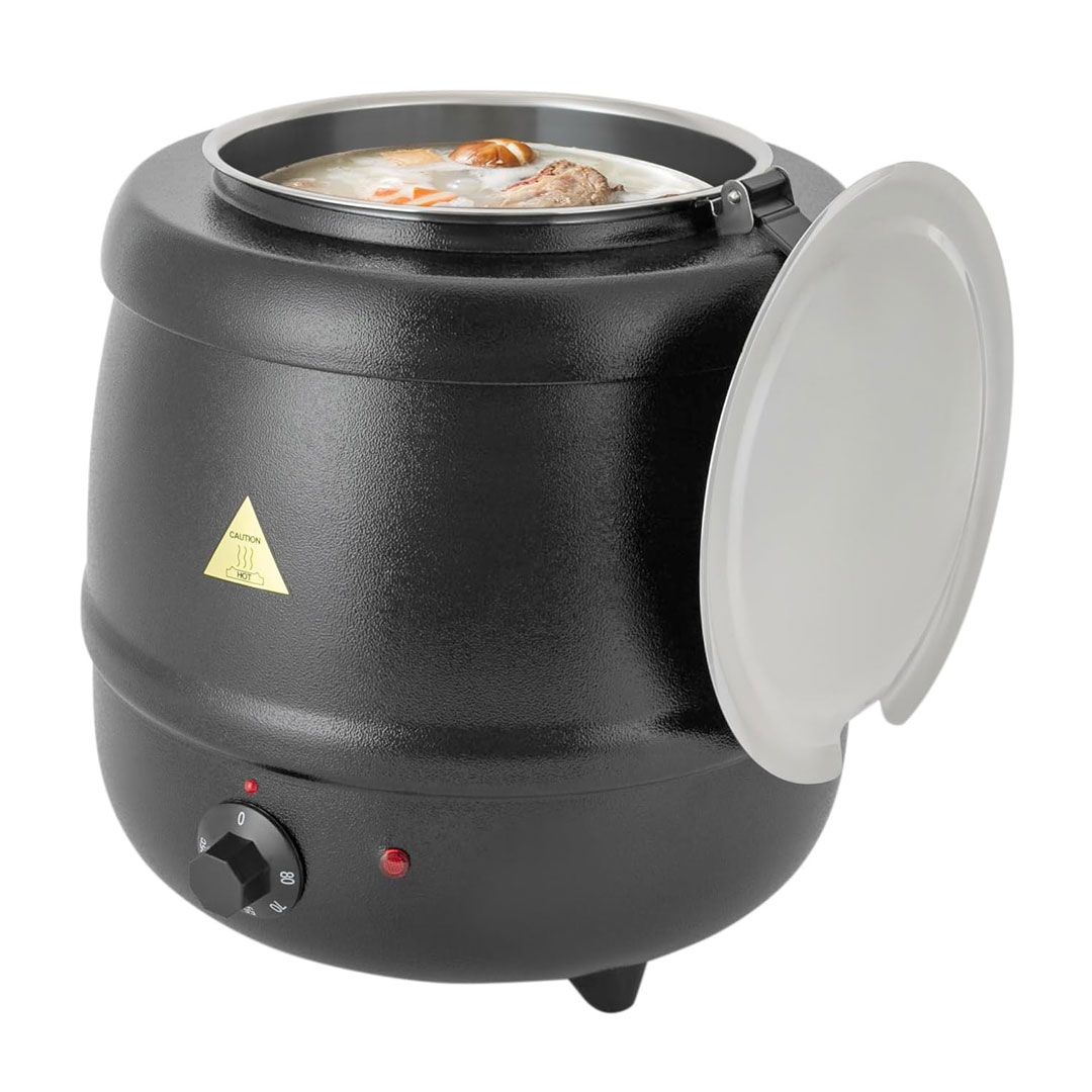 10L Electric Soup Warmer, 400W with 304 Steel Pot