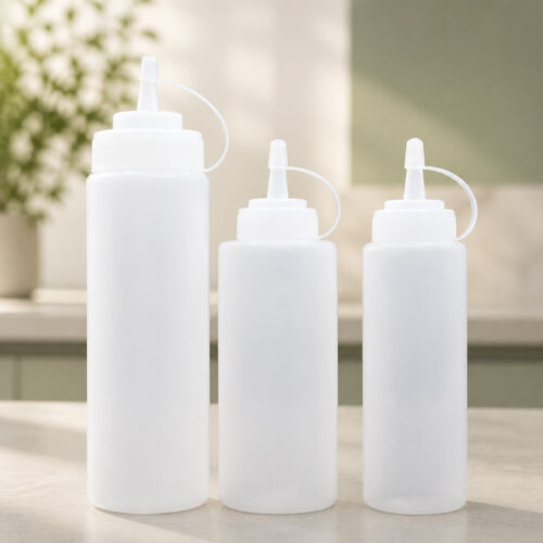 360, 500, 800ml Squeeze Bottle for Sauces and Oil