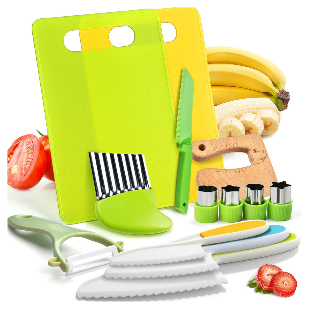 13pcs Montessori Kitchen Tools and Knife Set for Kids