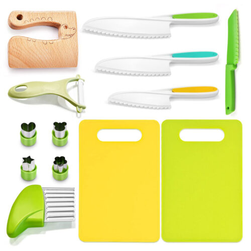 13pcs Montessori Kitchen Tools and Knife Set for Kids