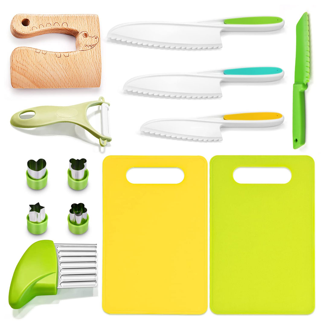 13pcs Montessori Kitchen Tools and Knife Set for Kids