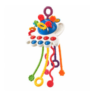 14cm-Montessori-Baby-Pull-String-Teether-Octopus-Sensory-Toy-4 14cm Montessori Baby Pull String & Teether Octopus Sensory Toy