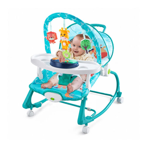 Baby Rocker with Vibration, Music and Dining Tray