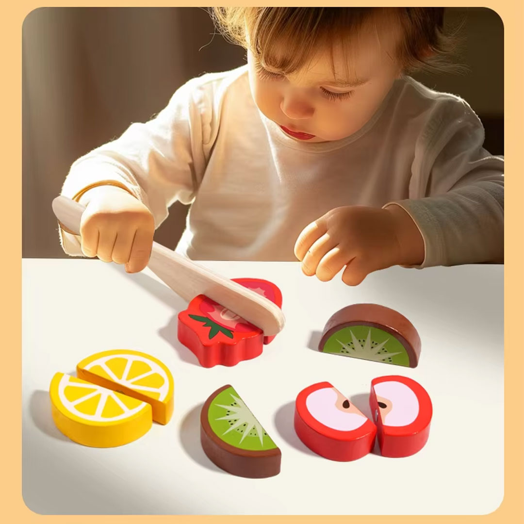 5 in 1 Wooden Montessori Activity Board with Xylophone and Fishing Game