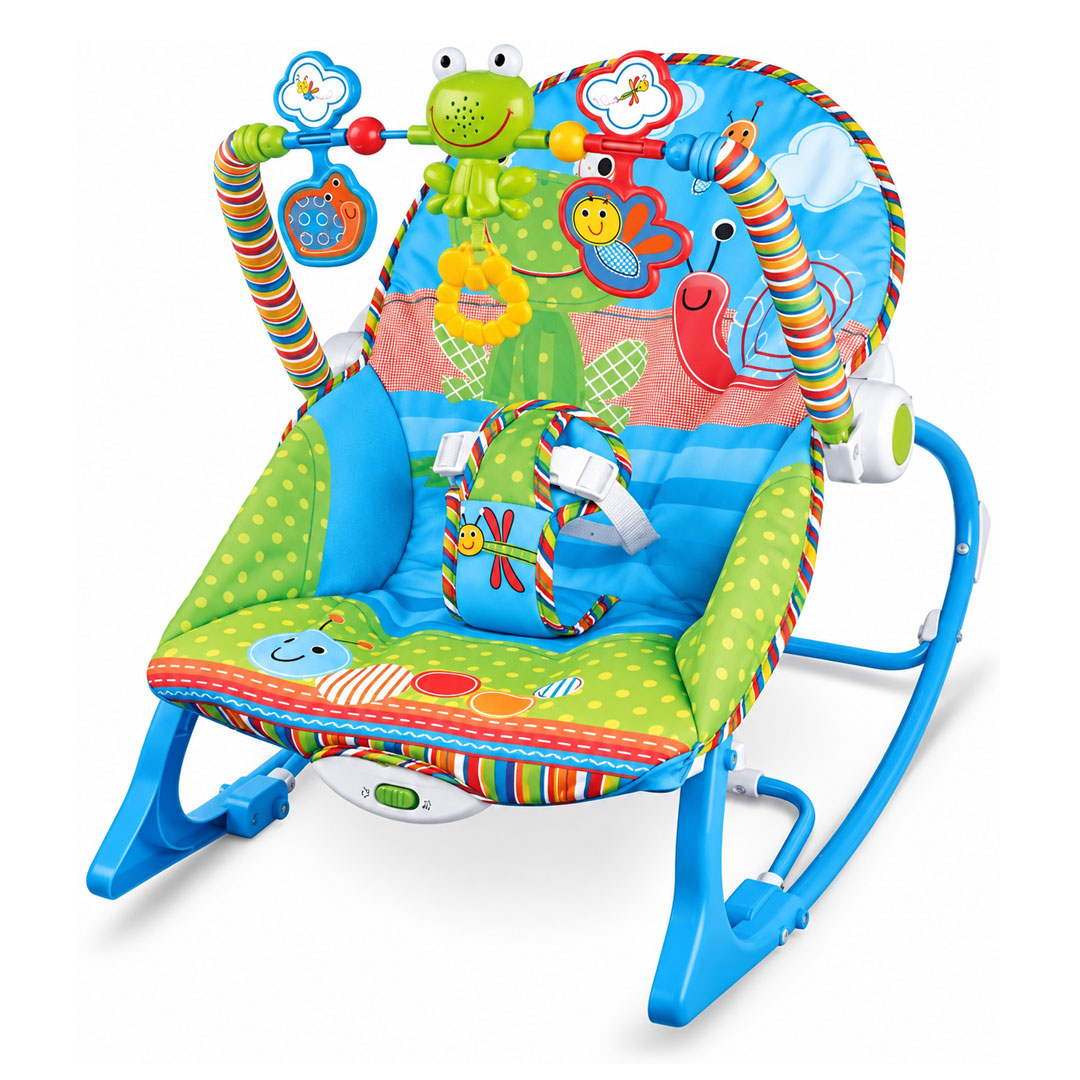 Baby Rocker and Bouncer with Toy Bar, Music and Vibration