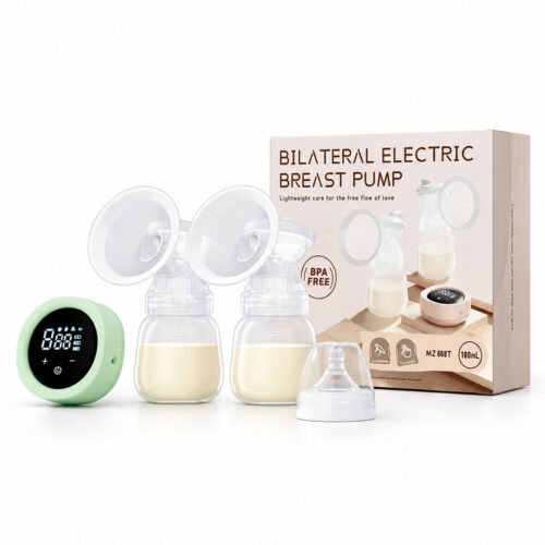 Bilateral Electric Breast Pump with 180ml Bottles and 4 Modes