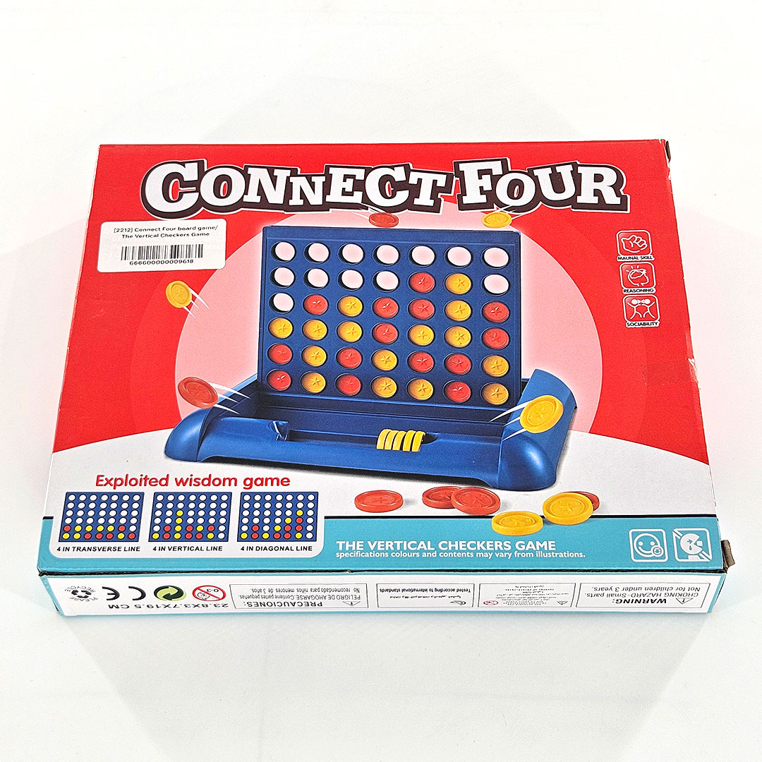 Connect Four Classic Vertical Checkers Game Set