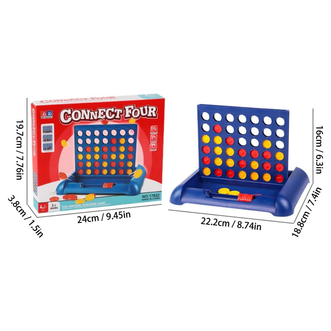 Connect Four Classic Vertical Checkers Game Set