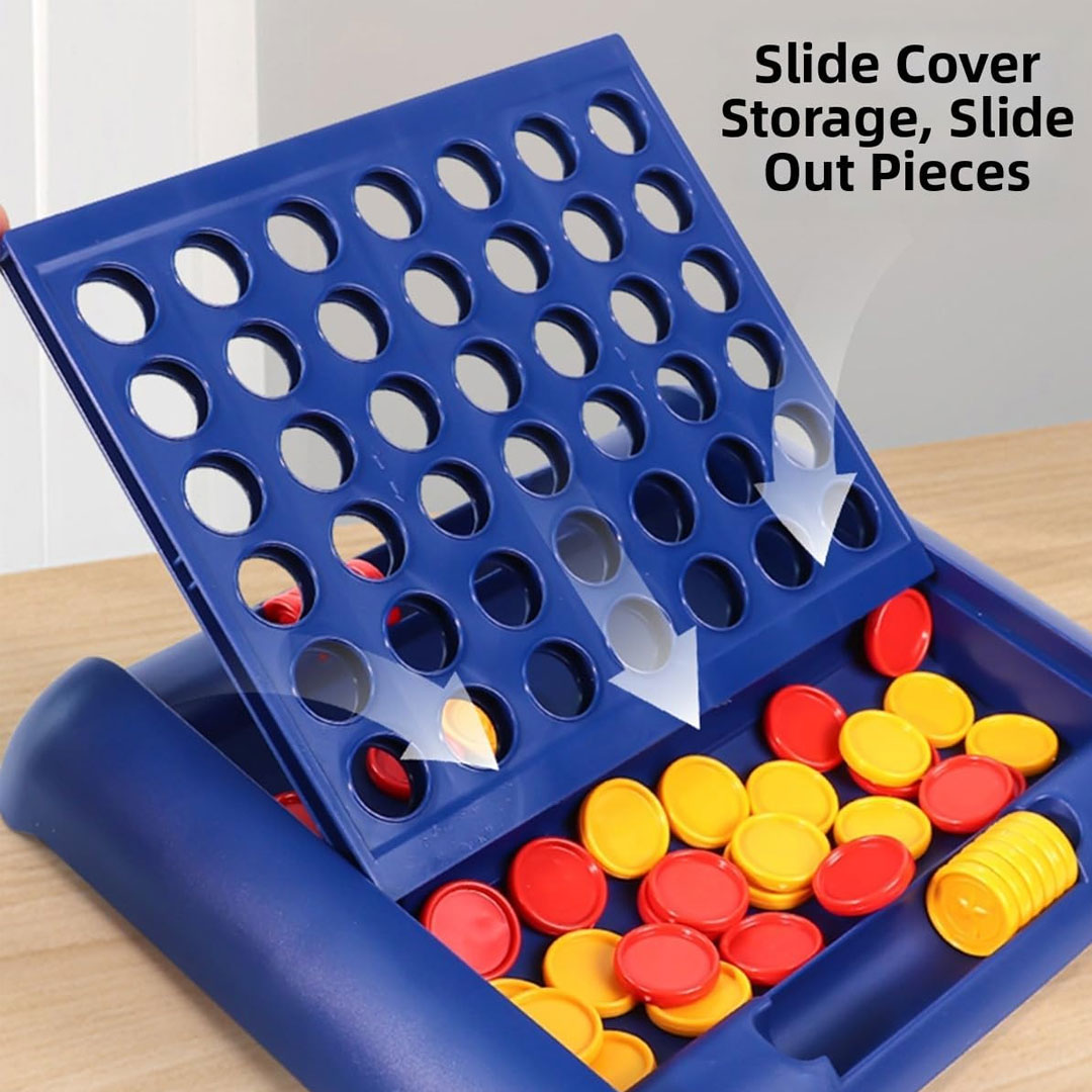 Connect Four Classic Vertical Checkers Game Set
