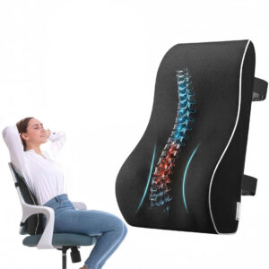 Memory Foam Lumbar Support Cushion with Adjustable Straps