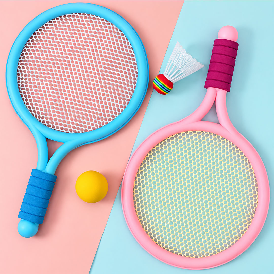 Kids Badminton and Tennis Racket Toy Set