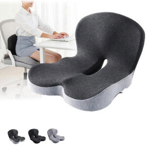 Ergonomic Memory Foam Seat Cushion with Lumbar Support