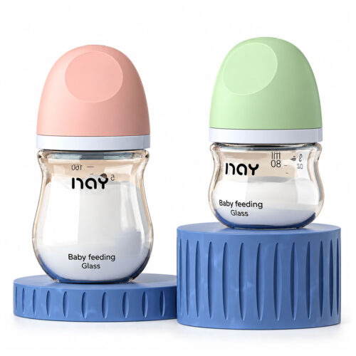 80ml - 160ml Nay Anti Colic Glass Baby Feeding Bottle
