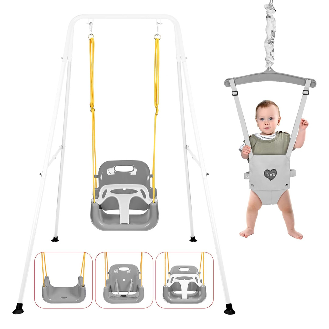 Swing Set for Kids and Baby Bouncer