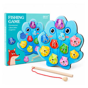 Wooden Magnetic Fishing Game for Kids