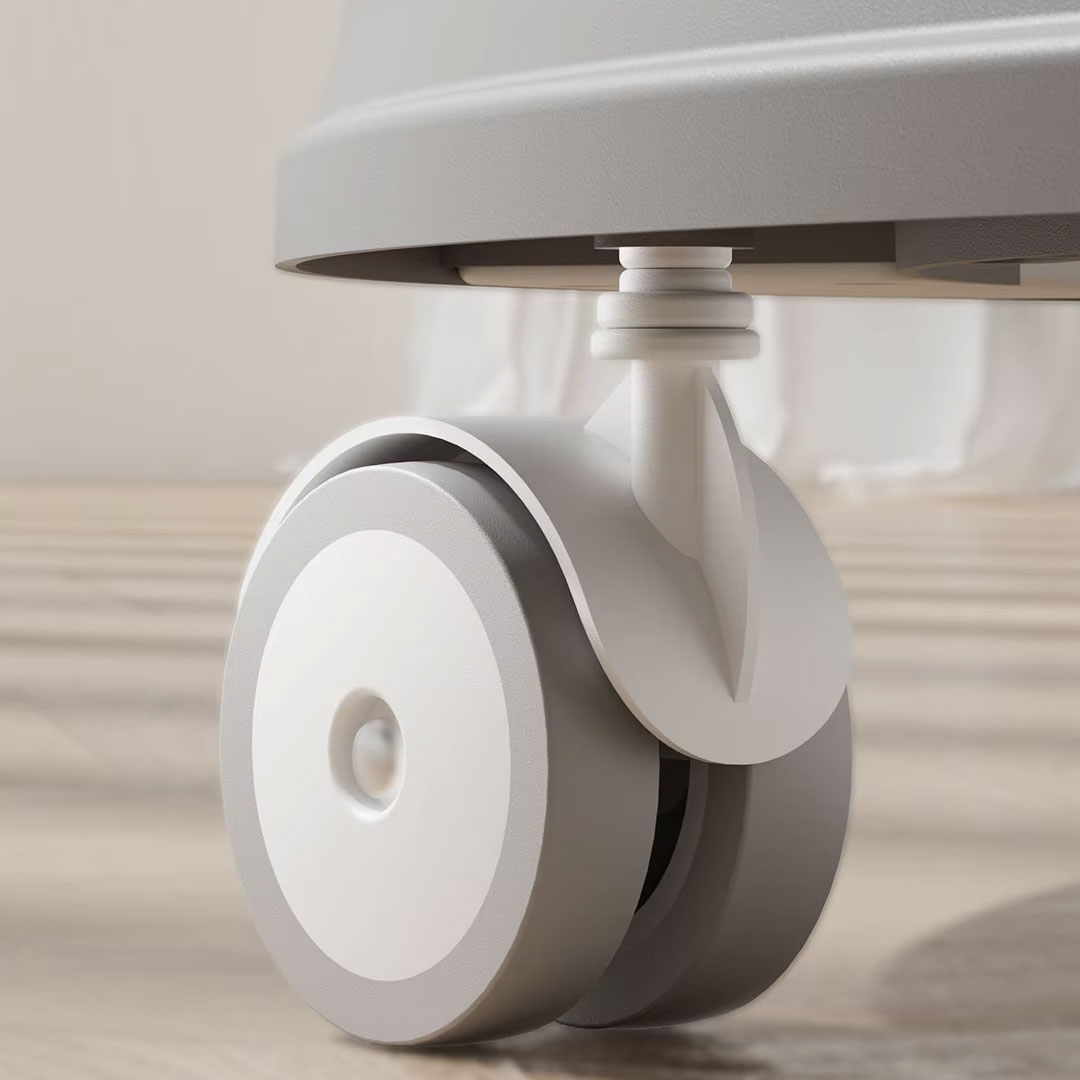 Height Adjustable Baby Walker with Musical Toy Tray