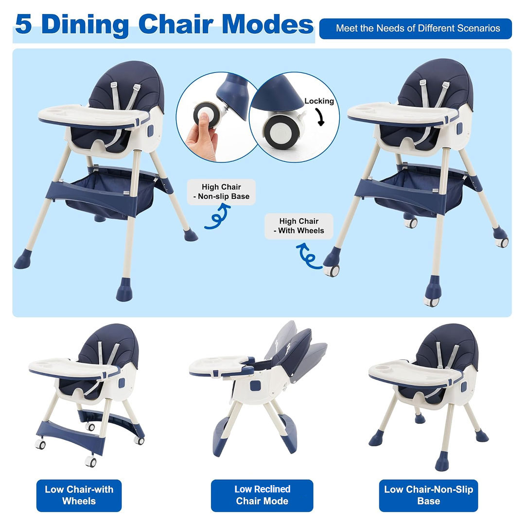 multifunctional baby feeding high chair