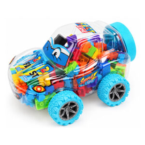 2 in 1 Toy Car with 172pcs Toy Bricks Inside