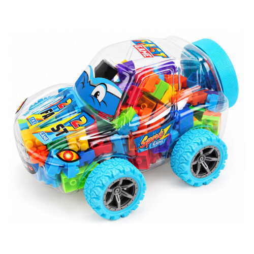 2 in 1 Toy Car with 172pcs Toy Bricks Inside