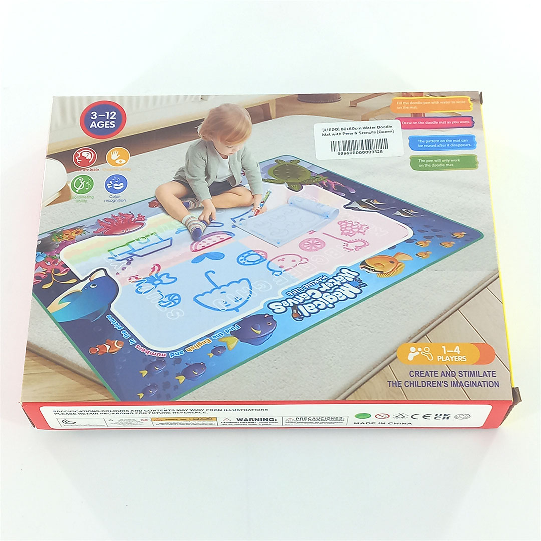 80x60cm Water Doodle Mat, Mess Free Drawing Mat for Kids