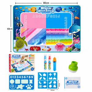 water-doodle-mat-9 80x60cm Water Doodle Mat, Mess Free Drawing Mat for Kids